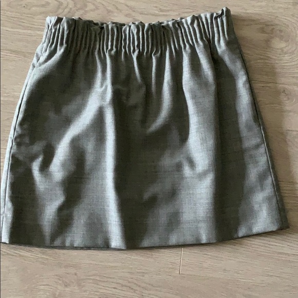 EUC light grey elastic waist j crew skirt - Picture 1 of 2